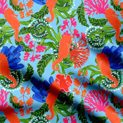 Coral Reef Carnival Print Fabric