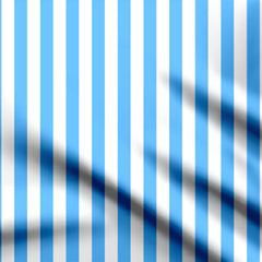 Classic Blue Stripes Print Fabric