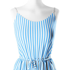 Classic Blue Stripes Print Fabric