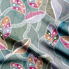 leaf pattern Print Fabric