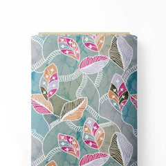 leaf pattern Print Fabric