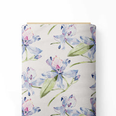 Purple Orchid Print Fabric