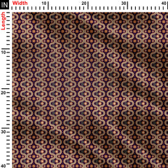 Ogee Flowers Print Fabric