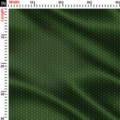 Green Geometric Print Fabric