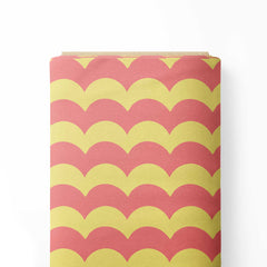 Wavy stripes Print Fabric