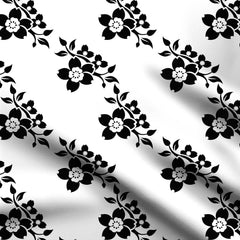 Delicate Floral Pattern Print Fabric