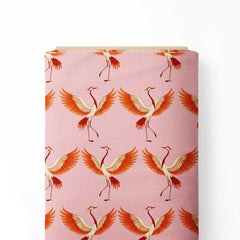 Cranes Bird Print Fabric