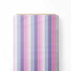 Vibrant Pastel Stripes Print Fabric