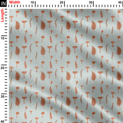 Mushrooms Print Fabric