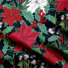 Christmas flora Print Fabric