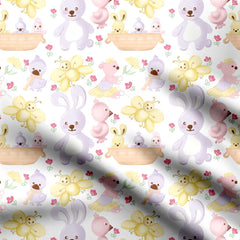 Nursery Cute Animal Print Fabric