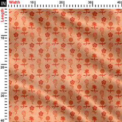 Peach Fuzz Print Fabric