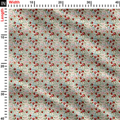 Strawberry Bows Print Fabric