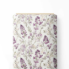 Floral Foliage Print Fabric