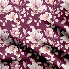 Baby Purple Floral Print Fabric