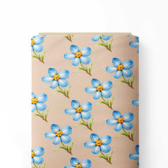 Forget Me Not Flower Print Fabric