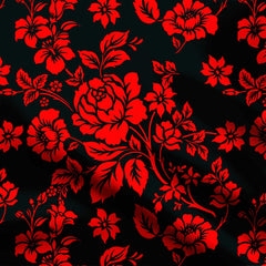 Flower Vine Print Fabric