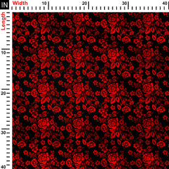 Flower Vine Print Fabric