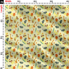 In the zoo Print Fabric