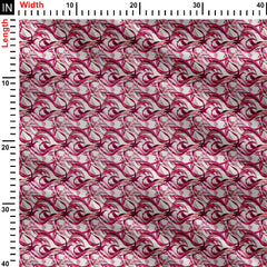 Abstract Threads Dilution Print Fabric