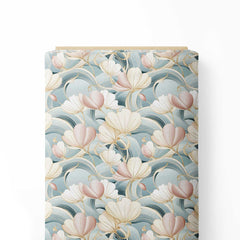 Shell Flowers Print Fabric