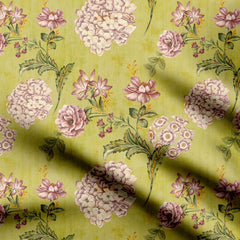 classic vintage flower design Print Fabric