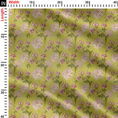 classic vintage flower design Print Fabric