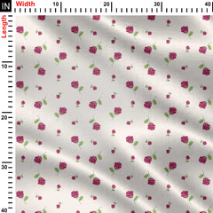 Rose Motif Print Fabric