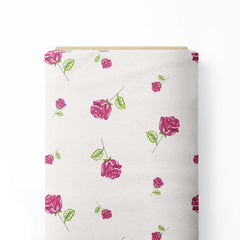 Rose Motif Print Fabric