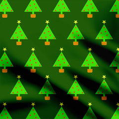 Christmas Tree Print Fabric