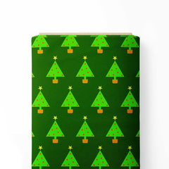 Christmas Tree Print Fabric