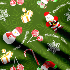 Christmas Vibes Print Fabric