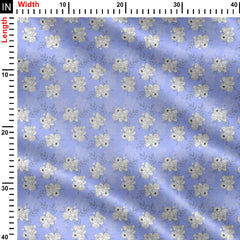 Sketch Blossoms Print Fabric