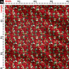 The spirit of Christmas Print Fabric