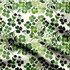 Greeny Floral Print Fabric