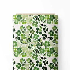 Greeny Floral Print Fabric