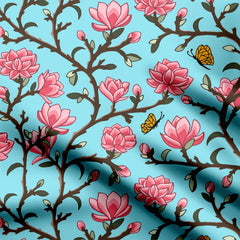 Chinoiserie Pattern Style Print Fabric