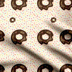 Donuts Print Fabric