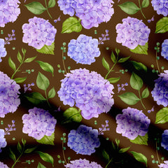 Purple Bloomy Print Fabric