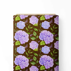 Purple Bloomy Print Fabric