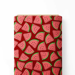 Watermelon Triangle Print Fabric