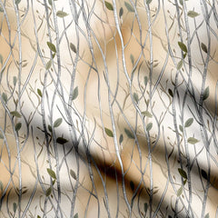 Soft Forest Branches Print Fabric