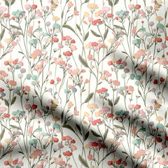 Soft Flowers 0909 Print Fabric