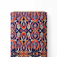 Fire Ikat Print Fabric