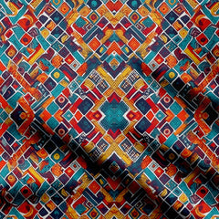 Color Geo Print Fabric