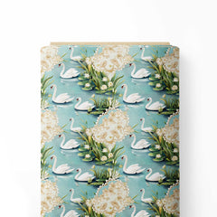 Swan Lake Print Fabric