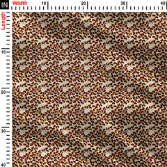 Playful leopard Print Fabric