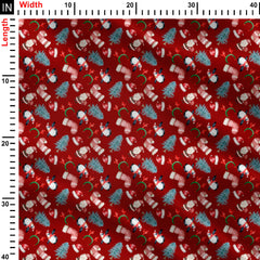 Cheerful Christmas Print Fabric