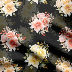 Big & Cute Flower Print Fabric