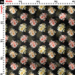 Big & Cute Flower Print Fabric